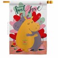 Patio Trasero Sweet Love Springtime Valentine Double-Sided Garden Decorative House Flag, Multi Color PA3912053